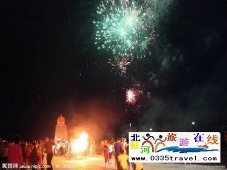 北戴河煙花篝火晚會
