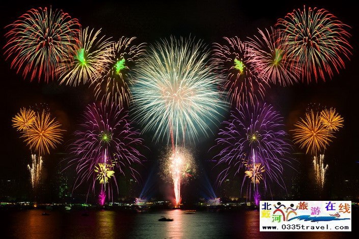 北戴河南戴河?xùn)|戴河煙花焰火沙灘篝火晚會